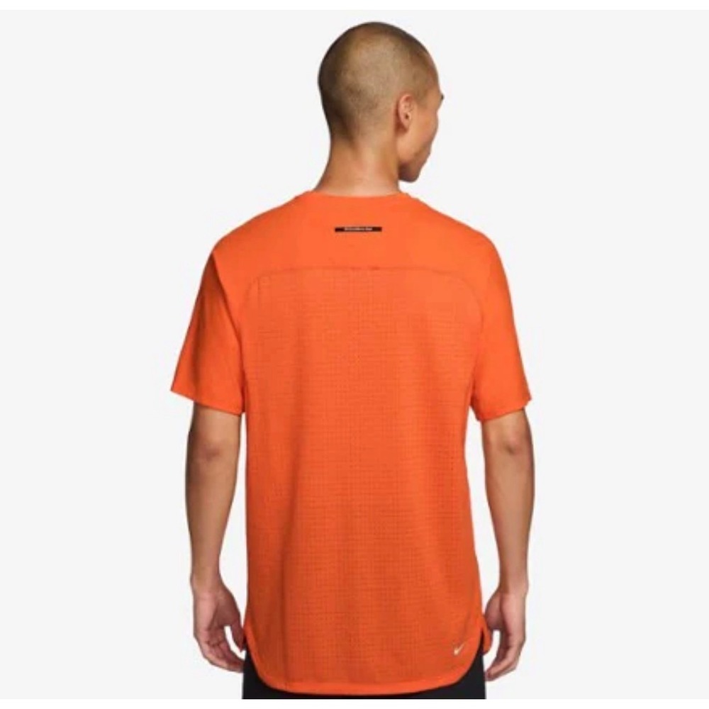 REI Co-op Mens XL Quarter Zip Short Sleeve Performance Hiking Shirt Orange